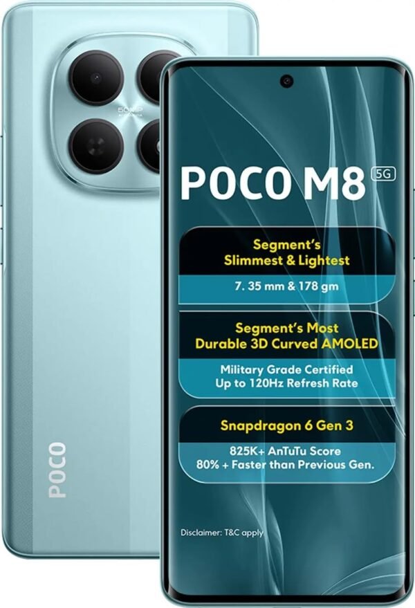 Poco m8 Poco M8 5G Glacial Blue 8GB RAM 256GB ROM